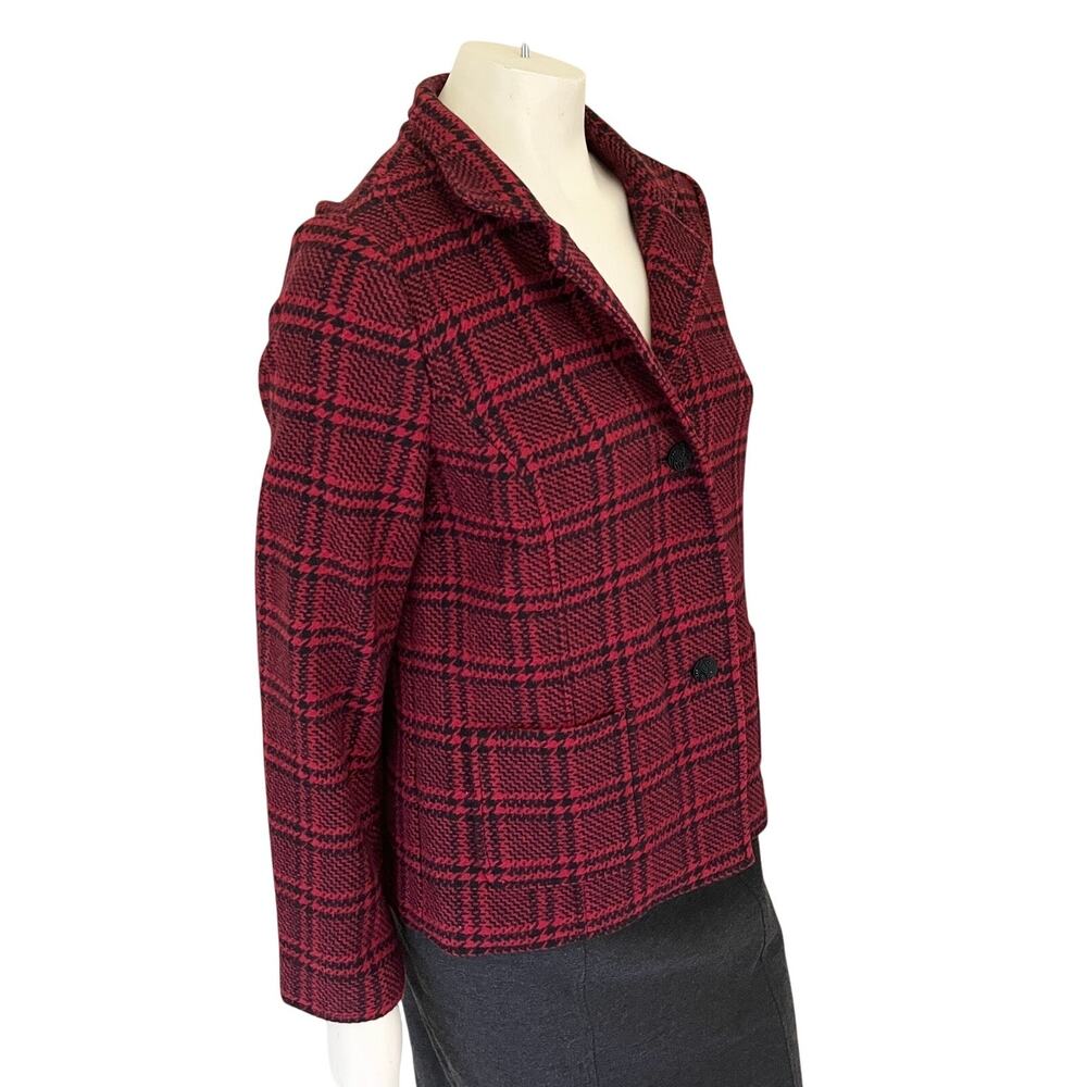 New Talbots Wool Blend 3 Button Patch Pocket Plai… - image 6